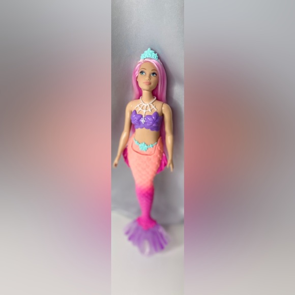 Barbie Dreamtopia Mermaid Doll with Pink Mermaid Tail Toy for Kids - Picture 2 of 3